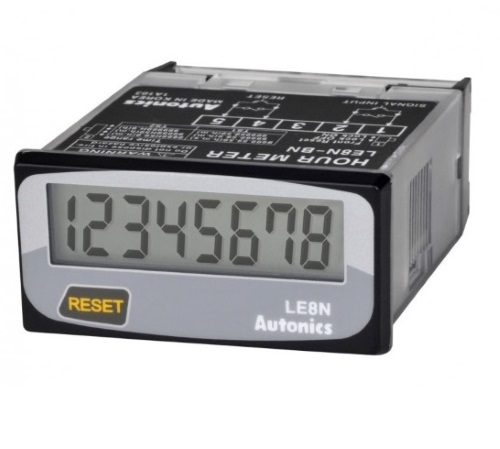 Ωρομετρητής με reset 24-240V AC LE8N-BF Autonics